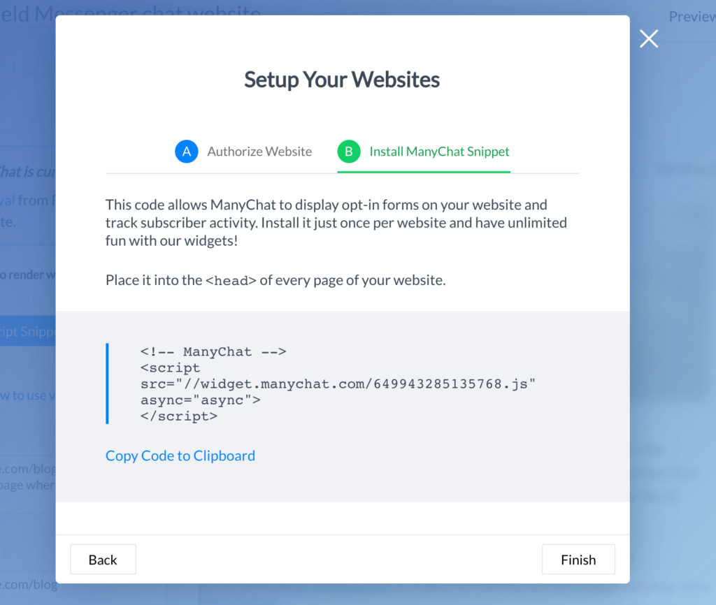 JavaScript Snippet voor Facebook Messenger Plugin