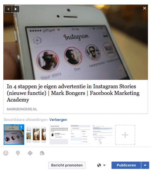 Preview van link-berichten op Facebook aanpassen