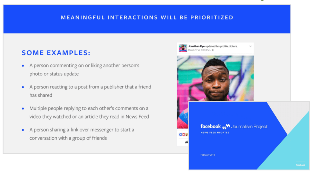 Voorbeelden waardevolle interacties op Facebook